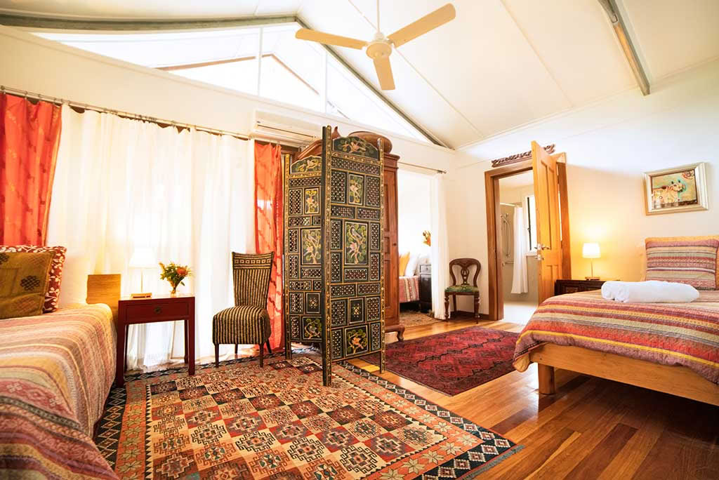 Yoga-retreaten i yogarummet