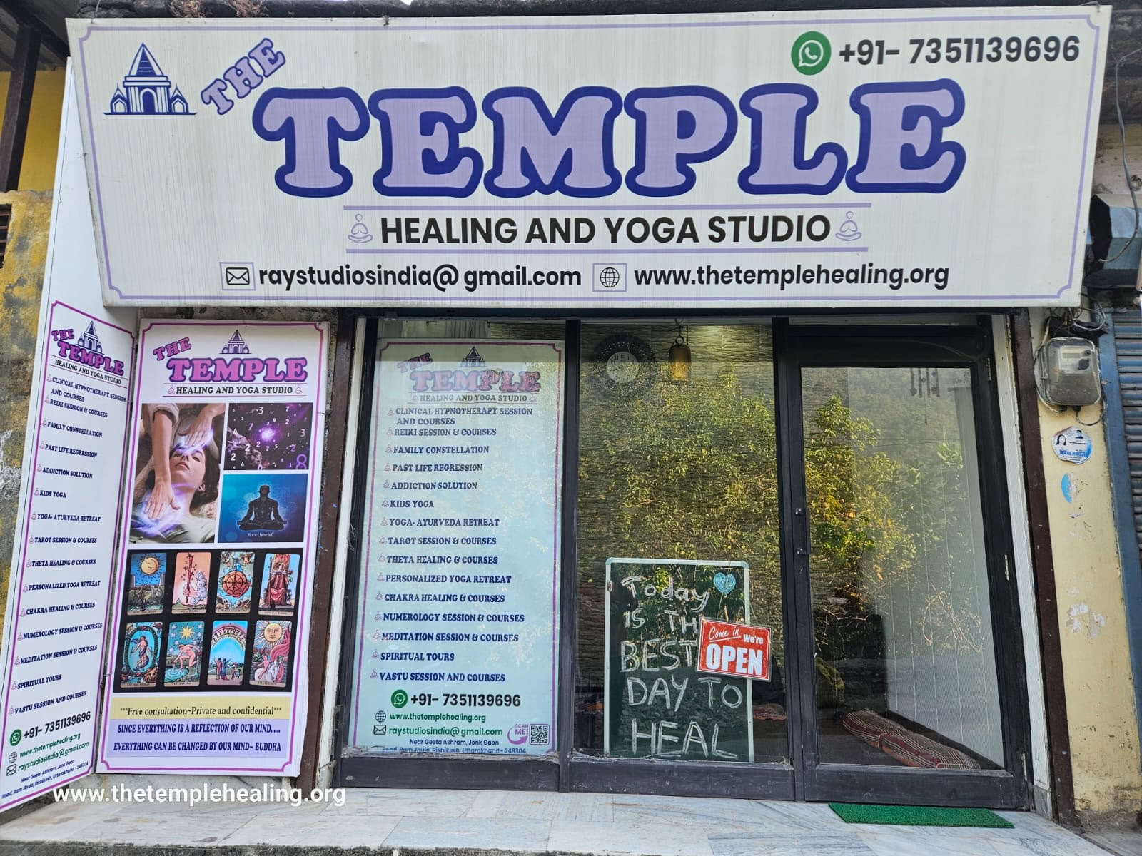 Templet för healing och yogastudio