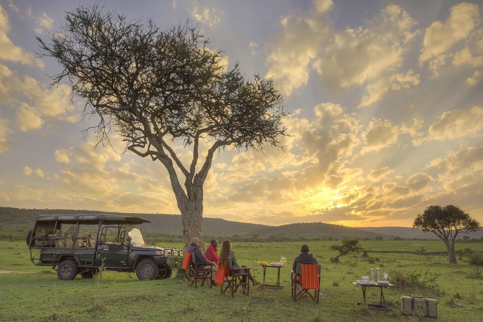 Safari och yoga