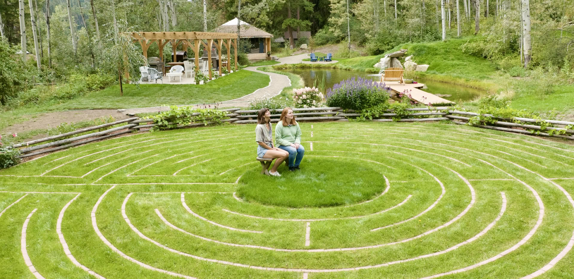 Vilda hjärtat, andliga hjärtats retreater och stugor