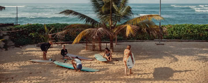 Pilates och surf