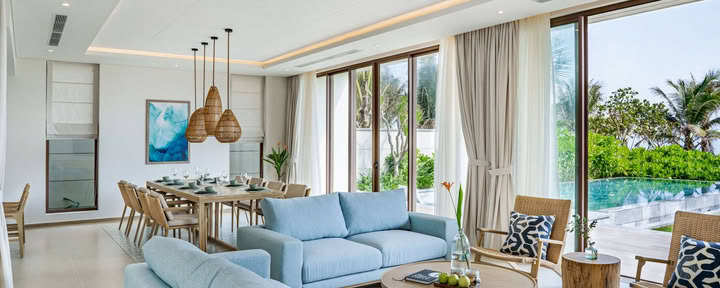 Fyra sovrum, strandnära poolvilla – tillgång till Ocean Club